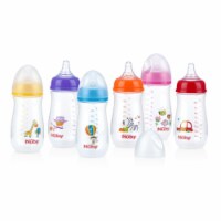Nuby 2330392 9 oz Wide Neck Bottle with Anti-Colic Air System - Case of 24