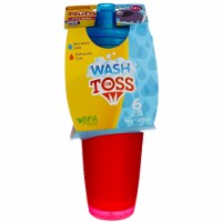 Nuby Active Sipeez Toddler Cups, 10 oz, 6 Ct