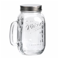 Mason Craft & More Glass Jar with Handle and Lid - Clear