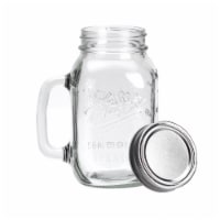 Mason Craft & More Mason Jar with Metal Lid - Clear