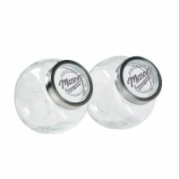Mason Craft & More Tilted Glass Container Jars
