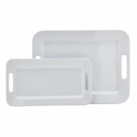 Tabletops Unlimited Rectangular Serving Platters - White