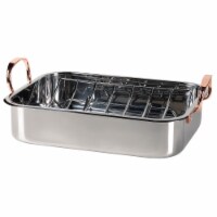Stainless Steel Rectangular Roaster with U-Rack
