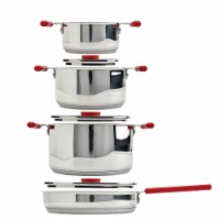 Denmark Tools For Cooks® Stax Stainless Steel Cookware Set - Red