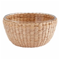 Tabletops Unlimited Dolly Parton Glass Bowl with Wicker Basket Perspective: Main
