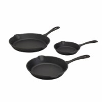 Jim Beam 3 Piece Cast Iron Skillet Set Pre Seasoned 6 8 & 10 Inch Pans  BBQ195, 1 Set - Kroger