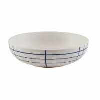 Tabletops Unlimted® Kimora Blue Plaid Small Serve Bowl Perspective: Main