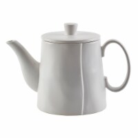 Tabletops Unlimted® Kimora Ceramic White Teapot Perspective: Main