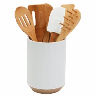 Tabletops Gallery Tub of Kitchen Tools - White Perspective: Main