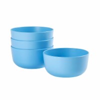 Tabletops Unlimited Gallery Recycled Plastic Cereal Bowls - Sky Blue Perspective: Main
