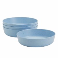 Smart Planet Lacey Periwinkle Recycled 4-Piece Dinner Bowls Set Perspective: Main