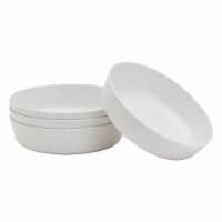 Tabletops Unlimited Smart Planet Lacey Recycled Plastic 7.12-Inch Dinner Bowls Set - White Perspective: Main