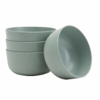 Tabletops Unlimited Smart Planet Lacey Recycled Plastic 6-Inch Cereal Bowls Set - Green Perspective: Main