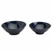 Infuse 2-Piece Nested Melamine Bowl Set - Navy Perspective: Main