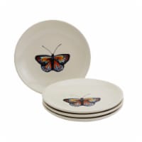 Tabletops Unlimited Enchanted Forest Butterfly Appetizer Plates Set Of 4 Perspective: Main