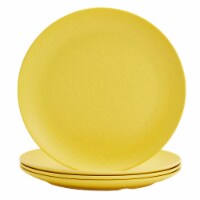Smart Planet Yellow Bamboo Fiber Dinner Plates Perspective: Main