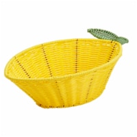 Smart Planet Lemon Plastic Woven Basket Perspective: Main