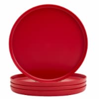 Tabletops Unlimited Smart Planet Recycled Plastic Dinner Plates - Red Perspective: Main