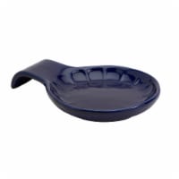 Mason Craft and More Stoneware Cafe Spoon Rest - Navy Perspective: Main