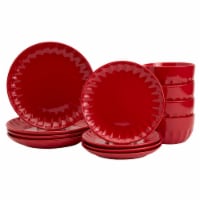 Mason Craft and More Stoneware Cafe Dinnerware Set - Red Perspective: Main