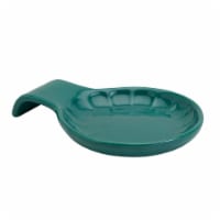 Mason Craft and More 8.46 in Stoneware Cafe Spoon Rest - Teal Perspective: Main