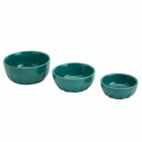 Tabletops Unlimited Mason Craft and More Stoneware Cafe Tidbit Bowl Set - Teal Perspective: Main