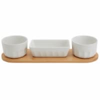 Tabletops Unlimited Mason Craft and More Stoneware Cafe Condiment Set - White Perspective: Main