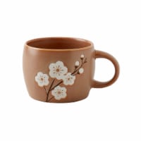 Infuse Stoneware Tan Blossom Mug Perspective: Main