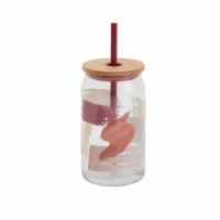 Tabletops Unlimited Gallery Soda Can Glass Sipper - Paint Strokes Perspective: Main