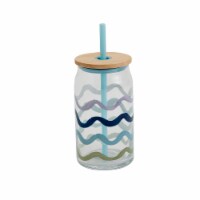Tabletops Unlimited Gallery Soda Can Glass Sipper - Waves Perspective: Main