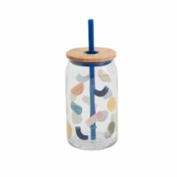 Tabletops Unlimited Gallery Soda Can Glass Sipper - Geo Perspective: Main