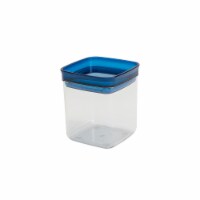 Tabletops Gallery Small Square Plastic Container – Blue Perspective: Main