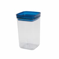 Tabletops Gallery Medium Square Plastic Container – Blue Perspective: Main