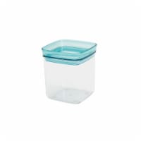 Tabletops Gallery Small Square Plastic Container – Light Blue Perspective: Main