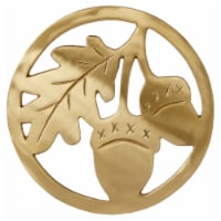 Tabletops Gallery 8 Inch Harvest Gold Metal Trivet Perspective: Main