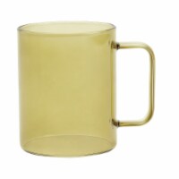 Tabletops Unlimited Gallery 14 oz Borosilicate Glass Mug - Olive Perspective: Main