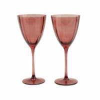 Tabletops Gallery 2 Piece 11.5 Ounce Wave Wine Glass Set – Bordeaux Perspective: Main