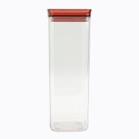 Tabletops Gallery Large Square Plastic Container – Bordeaux Perspective: Main