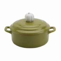 Tabletops Gallery Pumpkin Covered Baker - Green Perspective: Main