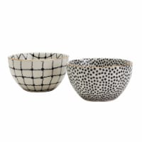 Tabletops Gallery Tidbit Bowl Set - Dots/Grid Perspective: Main