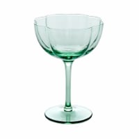 Tabletops Unlimited Coupe Glass Set - Green Perspective: Main