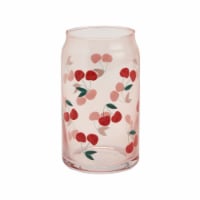 Tabletops Gallery Fruity Soda Can Glass – Cherry Perspective: Main