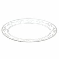 Tabletops Gallery Carrara Matte Melamine Oval Platter Perspective: Main