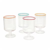 Infuse 4 Piece Stackable Glass Goblet Set Perspective: Main
