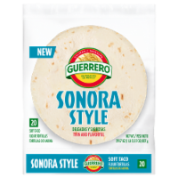 Guerrero Sonora Style Soft Taco Size Flour Tortillas Perspective: Main