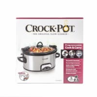 Crock-Pot Cook & Carry Programmable Smart Pot Slow Cooker - Black/Silver Perspective: Main