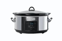 Crock-Pot® Silver/Black Programmable Slow Cooker