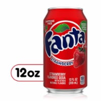 Fanta® Strawberry Caffeine Free Soda Can Perspective: Main