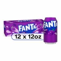 Fanta® Grape Caffeine Free Soda Cans Perspective: Main
