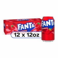 Fanta® Strawberry Caffeine Free Soda Fridge Pack Cans